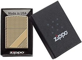 Resim Zippo Hatch Design Armor Case Gold Çakmak 