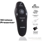 Resim Dark WP03 Kırmızı Lazerli 2.4GHz RF Kablosuz Sunum Kumandası 