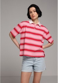 Resim Colin's Colins Mom Fit Yüksel Bel Düz Kadın Bleach İndigo Denim Jean Şort Cl1081445 Q1.v1 Dn45072 