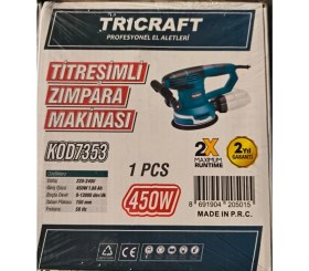 Resim Trıcraft 450W Titreşimli Zımpara Makinesi 150MM 