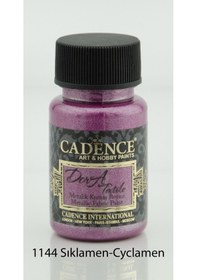 Resim Cadence Dora Textile Metalik Kumaş Boyası 50Ml - 1144 Sıklamen 