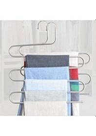 Resim Metal 5 Katlı Pantolon Askısı Çok Renkli 