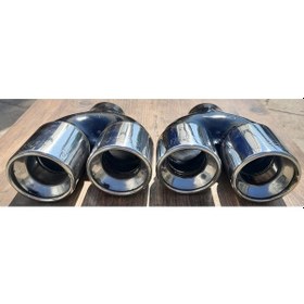 Resim 76 LIK ÇİFTLİ İÇİ DOLU EM EGZOZ UCU SAĞ SOL TAKIM(2 ADET ÇİFTLİ) 