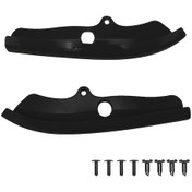 Resim Cloudstore Siyah 2 Parça Dodge Challenger Ön Tampon Lip Spoiler Koruma 2015-2024 