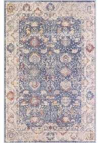 Resim Eliana Home Baskılı, Yıkanabilir Kaymaz Taban Salon Halısı Eli1484 Mavi 