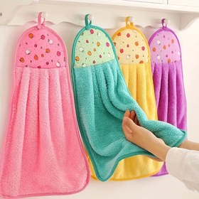 Resim 3 adet, Askılı Süper Yumuşak Mikrofiber Mutfak El Havlusu - Emici, Hızlı Kuruyan Havlular Sevimli Meyve Deseniyle, Emici El Havlusu, Bulaşık Bezi, Ev Kullanımı ve Dekorasyon İçin Mutfak Bezleri, Temizlik Malzemeleri, Mutfak Malzemeleri Mutfak Aksesuarları 