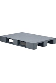 Resim Genel Markalar Plastik 80x120x15 Cm 9,5 Kg Hijyenik (euro ) Yük Taşıma I Düz Desen Üzeri Kapalı Gri 