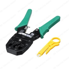 Resim RJ45-RJ11-RJ9 Kablo Sıkma Pensesi + Kablo Soyma Aracı 