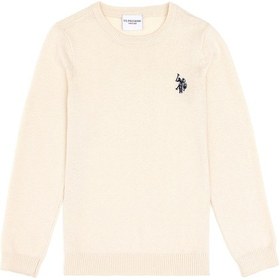 Resim U.S. Polo Assn. Kız Çocuk Krem Bisiklet Yaka Basic Kazak 50293586-VR071 