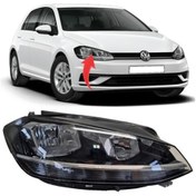 Resim Hella Vw Golf7.5 Sağ Far Halojen 2017-2020 5G1941006D-1 
