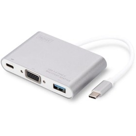 Resim Digitus Da-70839 Usb 3.0 To Vga 1920x1080 Usb Type C (pd) Usb 3.0 Usb Grafik Dönüştürücü Adaptör 