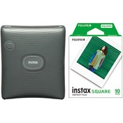 Resim Fujifilm Instax Sq Link Yeşil Ex D Akıllı Telefon Yazıcısı Ve 10'lu Film 