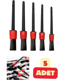 Resim Vekorr 5 Adet Oto Araç İçi Detaylı Temizlik Fırça Seti Araba Temizleme Fırçası 