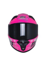 Resim Motosiklet Ve Bisiklet Mini Çocuk Kaskı Full Face Ce Sertifikalı Child Motor Kask Pink Pembe 