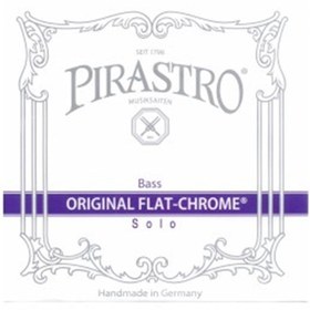 Resim Pirastro 347000 Original Flat-Chrome Solo Set Kontrabass Teli | Geleneksel Sıcak Ses, Yüksek Ses Hacmi, Profesyonel Tercih 