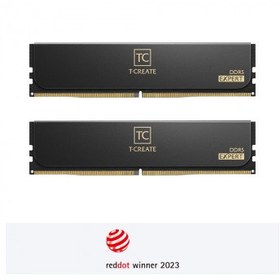 Resim Team T-Create Expert Black 32GB(2x16GB) 6000Mhz CL38 DDR5 U-DIMM RAM (CTCED532G6000HC38ADC01) 