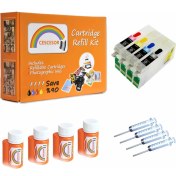 Resim Cescesor Epson T18XL Uyumlu Kartuş Dolum Seti - 4 Renk 