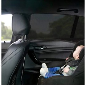 Resim 2 Adet Oto Yan Cam Perdesi Araba Arka Güneşlik Kapı Camı Perdesi Araç Içi Perde 