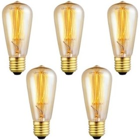 Resim 5 ADET RUSTİK AMPUL 4 WATT AMBER 