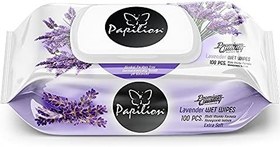 Resim Papilion Premium Quality Lavanta Özlü Extra Yumuşak Alkolsüz Parabensiz Islak Mendil (1 x 100 Yaprak) 