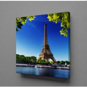 Resim Deniz Kenarında Eyfel Kulesi Kanvas Tablo 