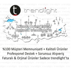 Resim Trendylight Berfin 4 Lü Beyaz Renkli Taşlı Avize 