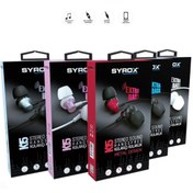 Resim Syrox Ekstra Bas Stereo Mikrofonlu Kablolu Kulaklık 3.5mm Kırmızı Aux Syx-k15 