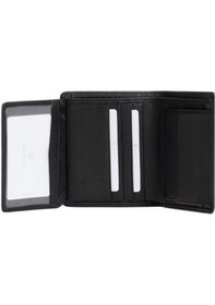 Resim Grande 1502 Erkek Dikey Gerçek Deri Cüzdan Siyah Siyah 