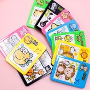 Resim 10 adet Bulmaca, Plastik Hareketli Kaydırma Eğitim Hayvan Çocukların Puzzle Oyuncakları, Okul Hediye Hediyeler Oyunlar(Rastgele Renkler) 