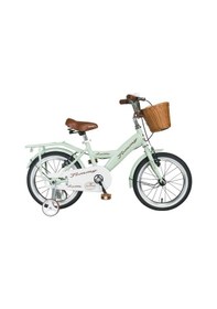 Resim Tommybike Latte Sepetli, Elcikli 16 Jant Çocuk Bisikleti, 4-6 Yaş Çocuk Bisikleti Yeşil 