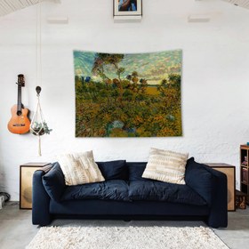 Resim Montmajour'da Günbatımı Duvar Örtüsü - 70 cm x 90 cm 