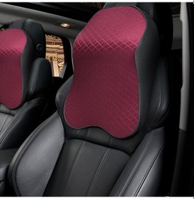 Resim Sones Dört Mevsim Nefes Alabilen Hafızalı Köpük Araba Boyun Yastığı Polyester Kafalık Kırmızı 