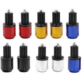 Resim Dashanshop 7/8" 22mm Motosiklet Street Bike Gidon Ağırlık Tapa Kapak Silver Evrensel Aksesuar 