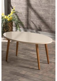 Resim Uslucan Alışveriş Ahşap Torna Elips Orta Sehpa Efes 