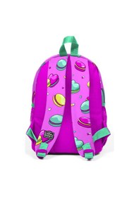 Resim Coral High Kids Açık Pembe Su Yeşili Makaron Desenli İki Bölmeli Yuva Sırt Çantası 23325. 