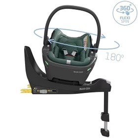 Resim Maxi-Cosi Coral 360 Dönebilir Yatabilir İsofix Bazalı 2'si Bir Arada Ana Kucağı Ve Oto Koltuğu Essential Green 