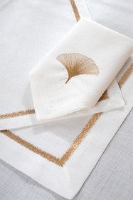 Resim Iris Gold Nakışlı 2 Li Peçete 40X40 2553 - Gold / 40 x 40 