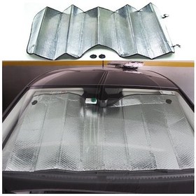 Resim Balonlu Gümüş Ön Cam Perdesi Büyük 75X165 / Peon30 