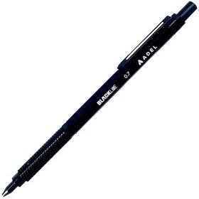 Resim Adel Blackline 0.7 Mm Siyah Klips Metal Mekanik Kurşun Kalem 