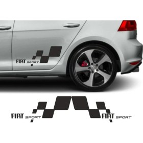 Resim Fıat Yan Sport Yapışkan Arma 28 x 13 cm 