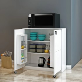 Resim Nur Mobilya Çok Amaçlı Kiler Dolabı Beyaz 