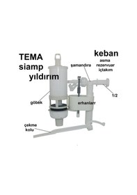 Resim Tema Keban Siamp Asma Rezervuar İç Takımı Çekmel 