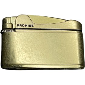 Resim PROMISE Soft Flame Fırçalı Gold Metal Çakmak 