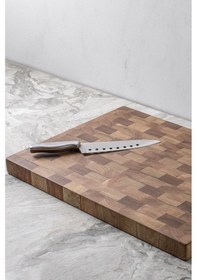 Resim End Grain Ceviz El Yapımı Ahşap Kesme Tahtası Sunum, Servis Ve Dekoratif Kullanım Ceviz 