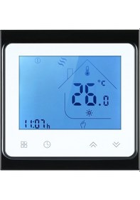 Resim Ranyeek 16a Bht-002gb Beyaz+siyah Zemin Isıtma Termostati - Lcd Ekranlı, Enerji Tasarruflu, Kolay Kurulum, Ev/işyeri Sıcaklık Kontrolü 