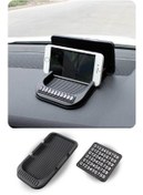 Resim goodpag Araç İçi Kaydırmaz Ped 3D Numaratör Telefon Tutuculu Torpido Kaydırmaz 