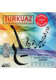Resim Turkuaz Gt-01 Klasik Gitar Teli Takım 