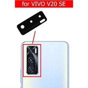 Resim Vivo Uyumlu V20 SE Arka Kamera Camı Lensi (Çıtasız Sadece Cam) 