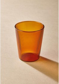 Resim The Mia Striped Borosilikat Cam Bardak Amber 400 Ml 