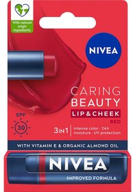 Resim Nivea Renkli Dudak Bakım Kremi ve Yanak Balmı SPF30 Red 